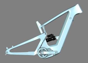 Quality 29 Full Suspension Carbon Ebike Frame Electric Bicycle Frame Bafang Disc Brake wholesale