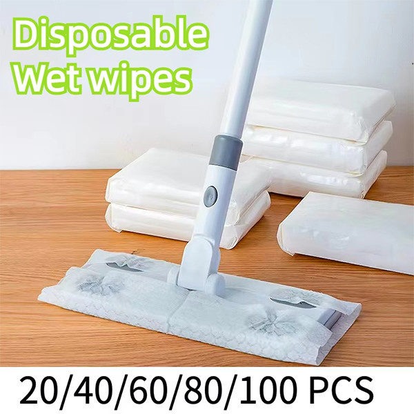 64 Count Home Dry Floor Cloths Disposable Dust Cleaning Cloth 10.4 X 8.0 Inches
