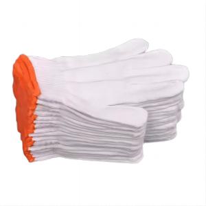 Quality OEM Supported 10 Gauge Knitted White Cotton Latex Rubber Gloves for Hand Protection wholesale