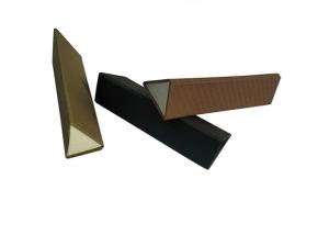 Quality Leather Handmade Triangle Reading Foldable Eyeglasses Cases Eco-friendly wholesale