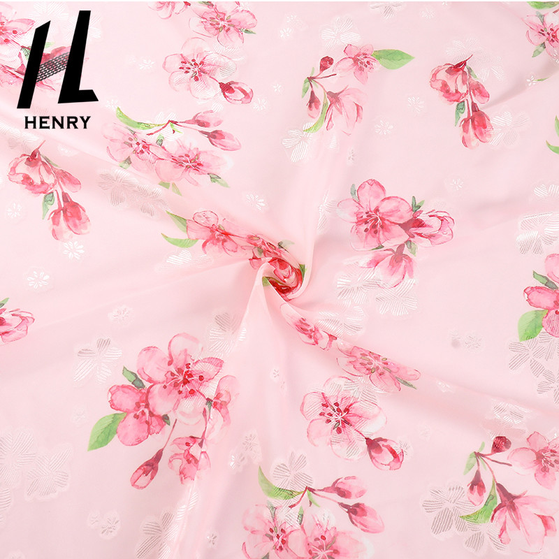 Custom Pattern Soft Tulle Fabric Chiffon Floral Print For DIY Decoration
