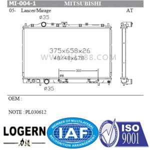 Quality Direct Flow 1995-1999 Mitsubishi Mirage Radiator At/PA22 Dpi 1907 OEM Mr258546 wholesale