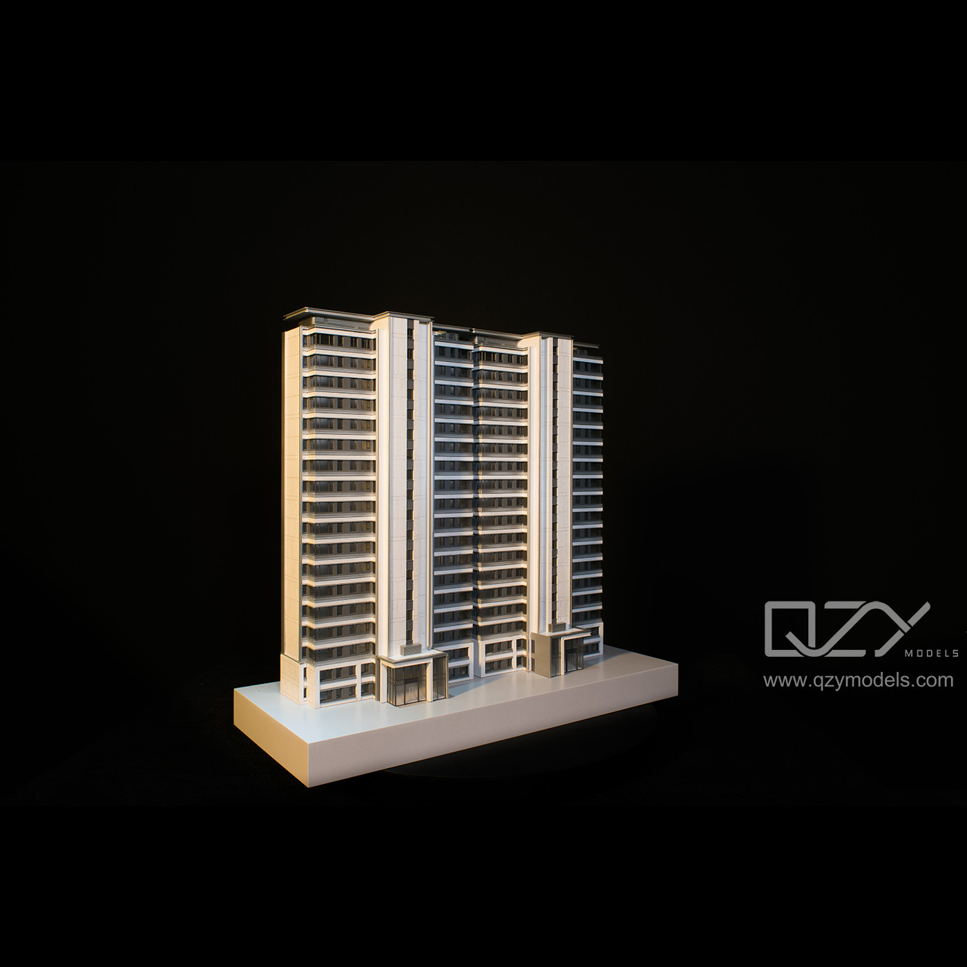 LWK 3D Skyscraper Architecture Structural Model 1/100 Hangzhou Zhonghai Residence