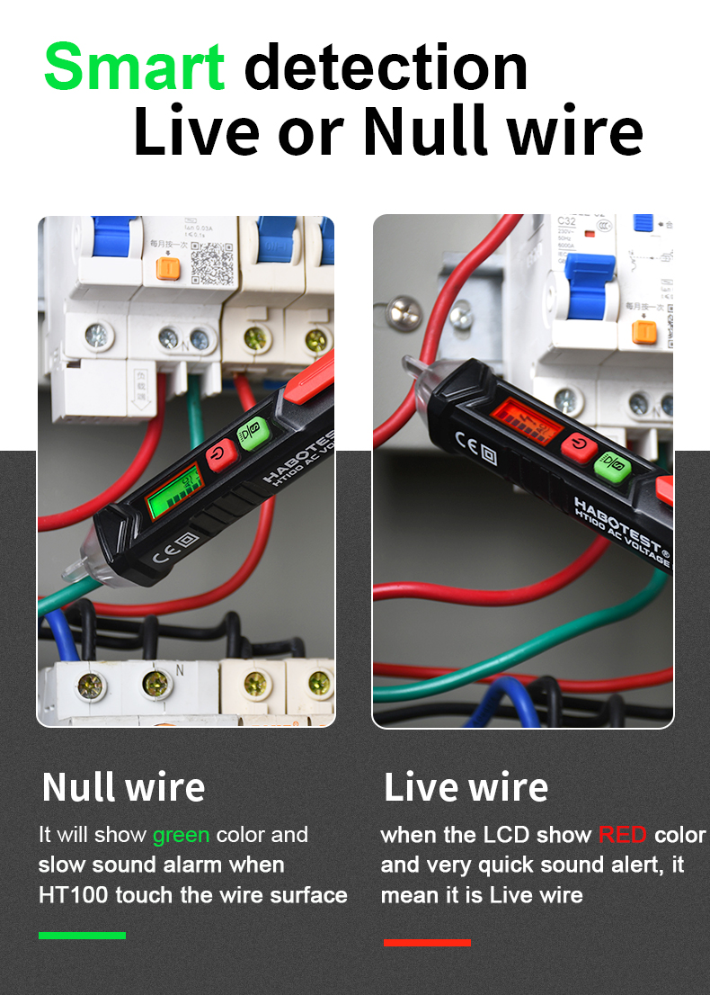 1000V Pen Type Voltage Tester , Adjustable Non Contact Voltage Tester