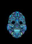 2019 New design Music- activated LED mask for festival Parties Light up Makeup