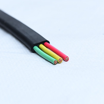 UNSHLD PVC BK 3.45X7.4MM Flat Ribbon Cable UL 2464 3Fx18AWG(41/0.16T)