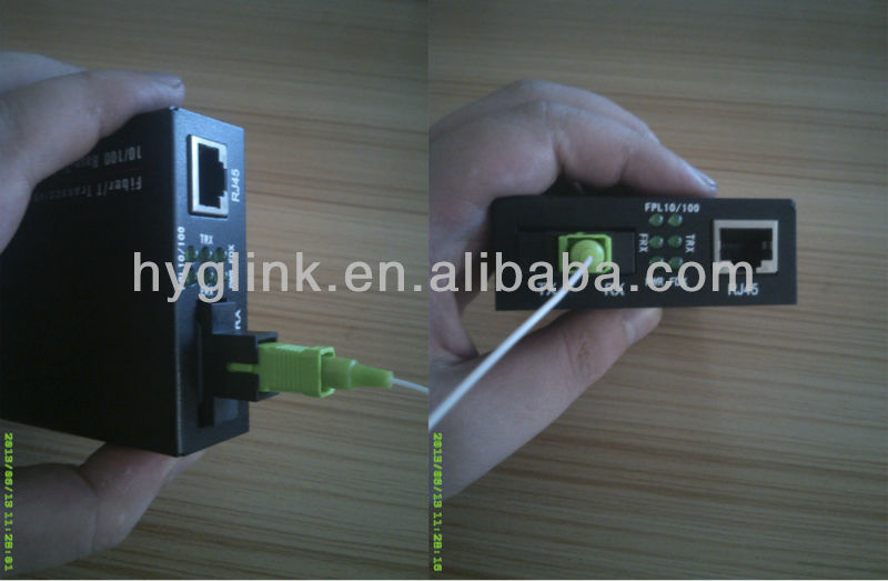 Gpon MM SM 155Mbps UTP RJ-45 Media Converter Single Mode