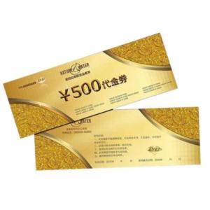Quality CMYK printing Eco Friendly Paper Custom Logo For Coupon Tickets Lottery wholesale
