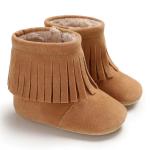 2019 winter wholesale Faux suede Tassel 0-18 months crib baby boots