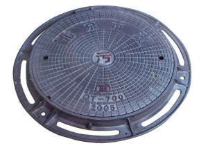 Quality OEM Ductile Iron Round Inspection Cover Cast Iron Manhole Cover With Frame wholesale