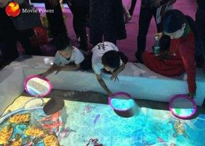 Quality 3D AR Interactive Projection Kids Floor Sand Pond Game Machine With OLED Display wholesale