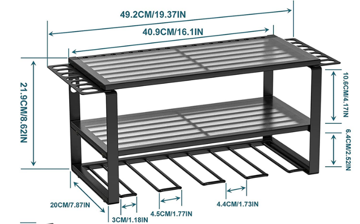 Customized Logo Tool Storage Rack for Cordless/Hand Drill in Home Garage Wall Workshop