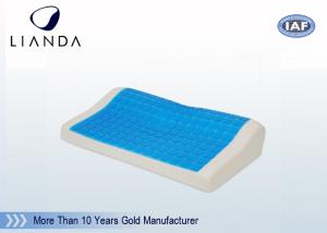Quality Classic Cooling Aqua Gel Pillow Memory Foam Spandex Cover , Gel Cooled Pillow wholesale