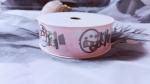 Customized Print Satin Grosgrain Ribbon with Logo For Wrapping Decoration