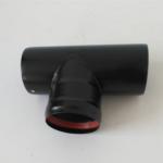90 Degree Tee Pellet Stove Flue Pipe With Branch Spigot For Fireplace