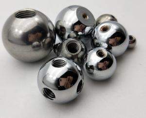Quality Zinc Plating Solid Steel Ball With Drilled Hole 201 304 440 17MM 17.4MM wholesale