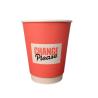 Buy cheap Customizable 8oz Double Wall Cups Flexo Printing Food Grade Recyclable from wholesalers