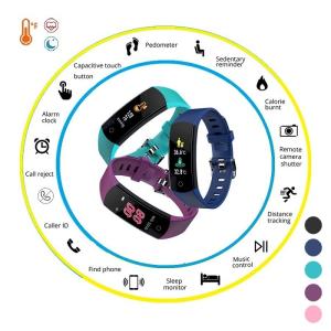 Quality 0.96 Inch TFT Body Temperature Smartwatch HRS3300 C16 Fitness Tracker Wristband wholesale