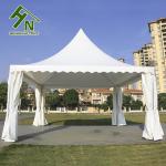 White Stainless Aluminum Alloy Pagoda Event Tent High Peak Dome On Top