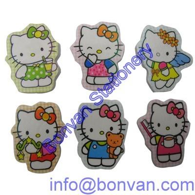 kitty eraser, hello kitty eraser,promotional pencil eraser,gift promotional