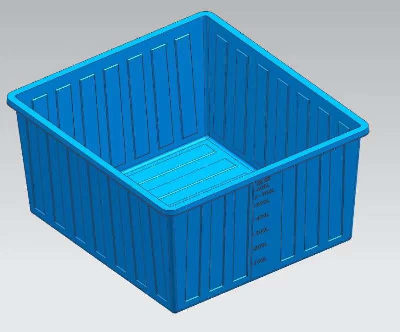Seven Hundred Liters Square Plastic Box Mould 2.5 To 3mm