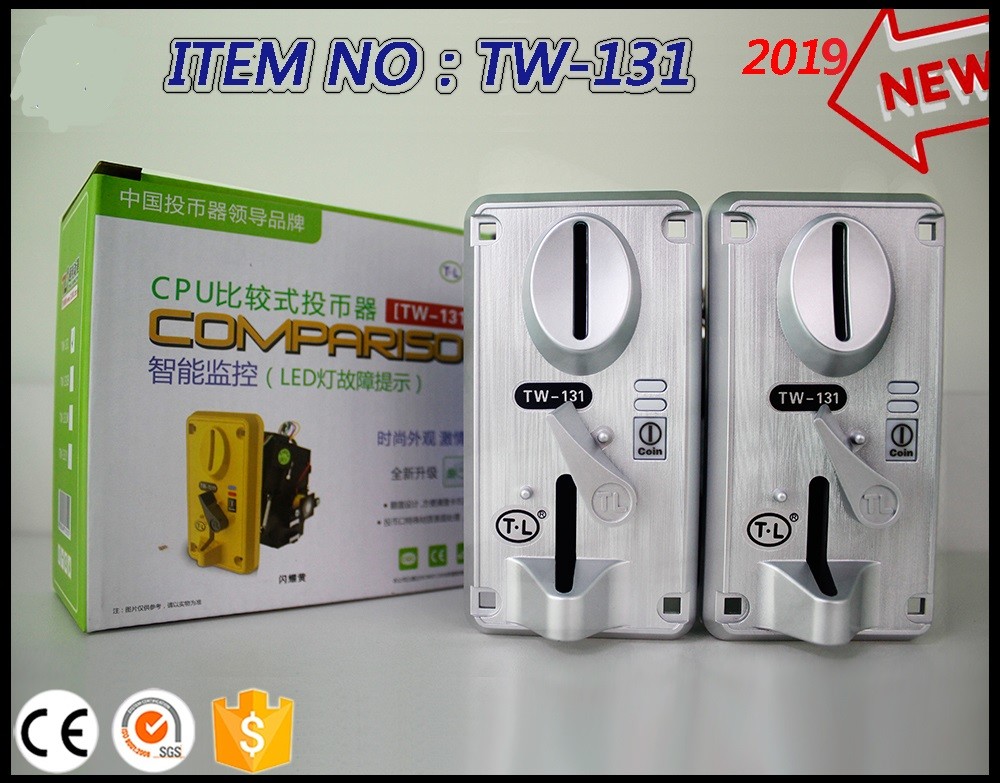 TW131 Coin Collector For Amusement Game Machine , 12 - 30mm Coin Accepter