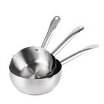 Household Cooking Japanese Sauce Pan Non Stick Stainless Steel Milk Pot