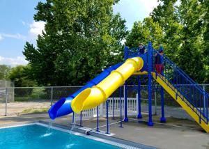Quality Fiberglass Swimming Pool Water Park Slide Tubes Small Occupation Land wholesale