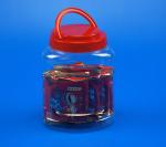 Transparent Square Plastic Storage Bins Screw On Lid Sealing 121 * 91 * 149MM
