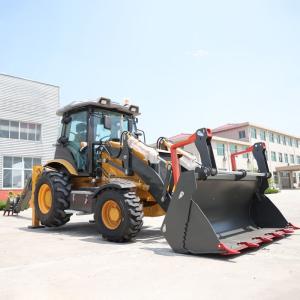 Quality Diesel Tractor Loader Backhoe 1.2ton Agriculture Tractor Machine 0.1cbm Bucket wholesale