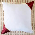 Colored Angle Golden Edge Blank Sublimation Polyester Pillow Case For Photos