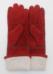 Quality Welder Gauntlet Welding Gloves Heat Resistant Customized Logo OEM Service wholesale