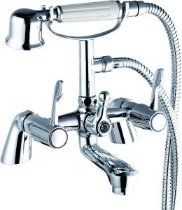 Quality Double Handles Brass Bath Shower Mixer Faucet for Bathroom T8060L wholesale