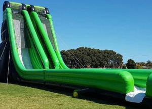 Quality 0.55mm PVC Tarpaulin Giant Inflatable Slide With Double Stitching wholesale