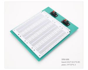 Quality PCB Solderless Breadboard Kit , 2 Switches Solderless Bread Board With Green Plate wholesale