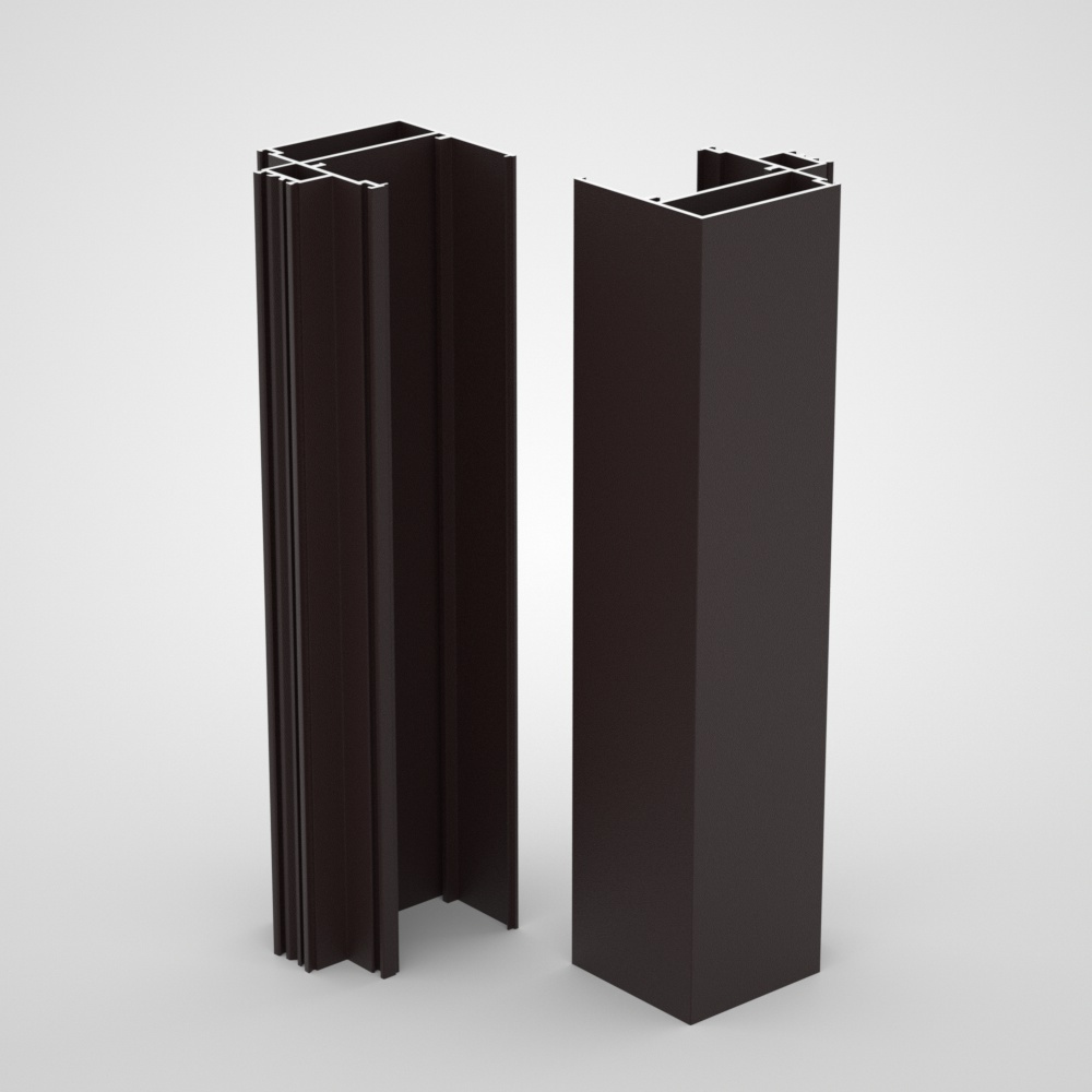 Lightweight 6063 Aluminum Curtain Wall Profiles