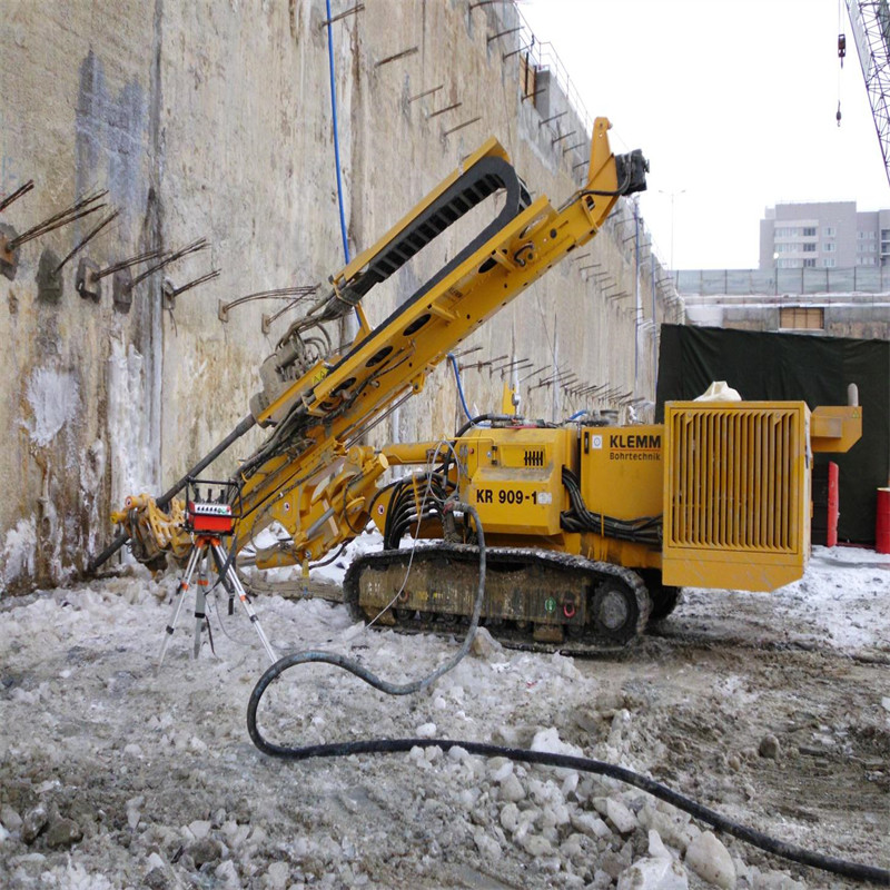 Rock Drilling Pneumatic DTH Drilling Rig Dia 100-150mm Drill Hole with AC Motor