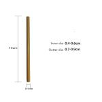 Personalized Bamboo Drinking Straws For Cocktail Party 15cm