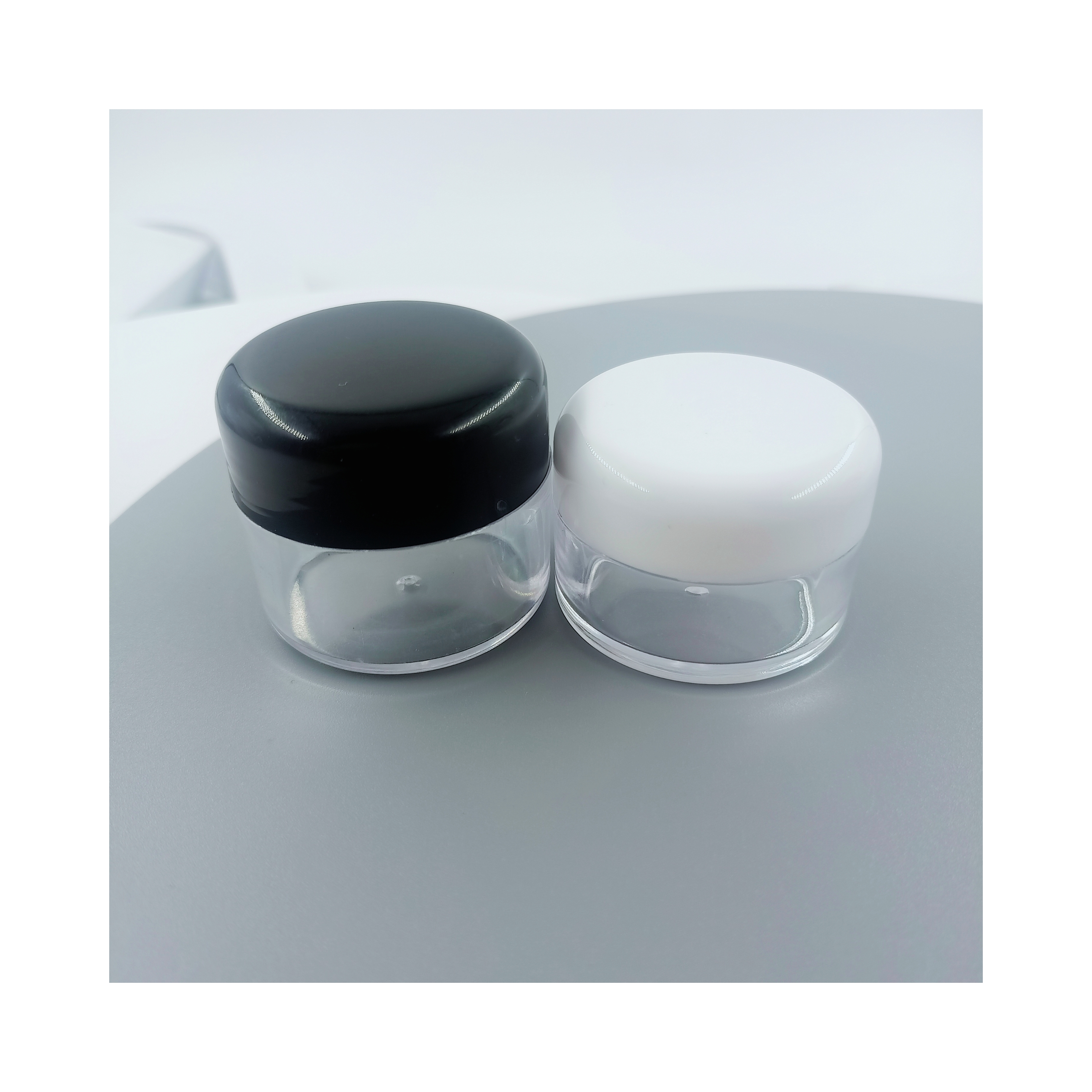 7ml 10ml PS Collar Clear Plastic Cream Jar for Industrial Cosmetic Packaging