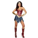 Wonder Woman Adult Kids Cosplay Costume for Halloween Superhero TV Movie Gender