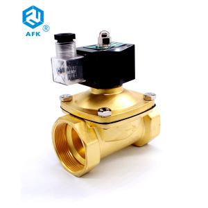 Quality AFK 1Mpa Solenoid Brass Solenoid Valve 3/4 Inch 220V Lpg Gas Valve wholesale