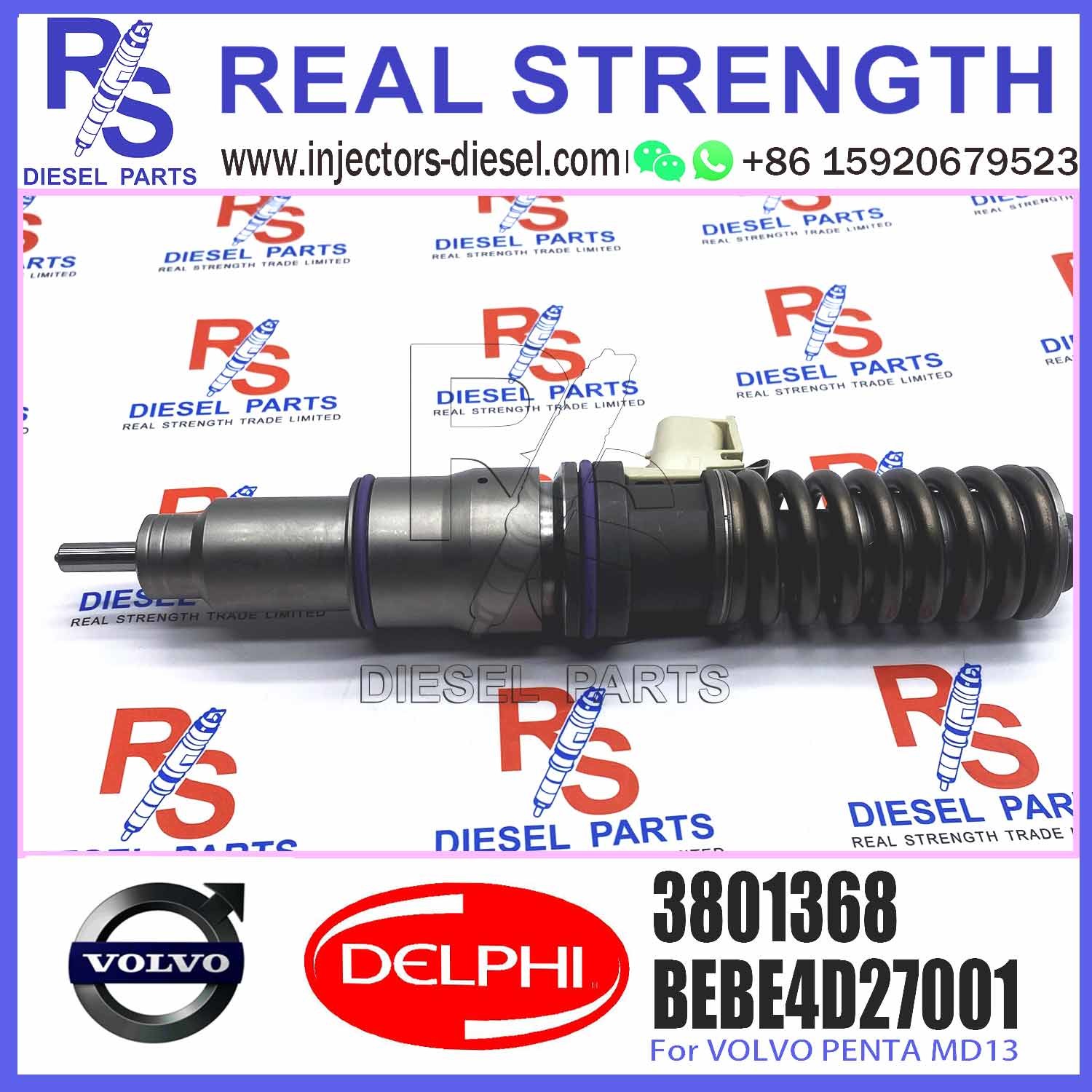 New Diesel Fuel Injector 3801368 BEBE4D30001 3801368 TAD1340VE 21379931 For Vol-vo Pen-ta MD13 BEBE4D27001 3803655 38014