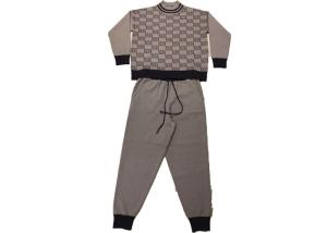 Quality Chinese Sweater Supplier Womens Knit Pullover Sweater And Knit Trousers Set wholesale