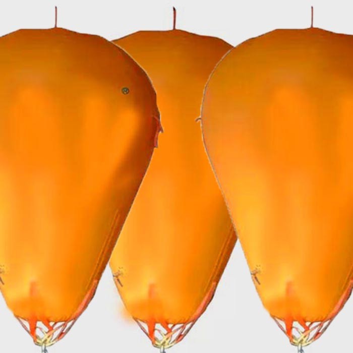 Enclosed Marine Salvage Airbags Parachute Type Underwater Lift Bag