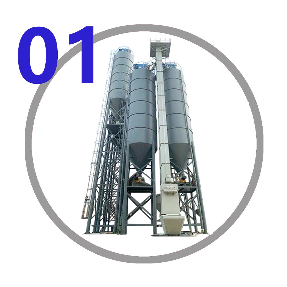 Factory Price Fully Automatic dry powder mortar mixer10-30T/H building material machinery dry mortar machines