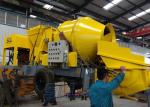 Industrial Concrete Mixer Pump , Diesel Concrete Pump 40 Feet Container