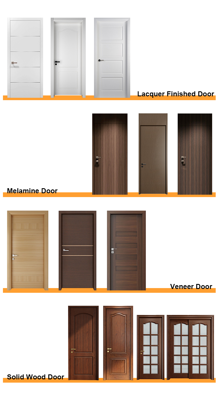 Chinese Top Hardware YALIG 2024 High End Custom Wood Doors for Modern White Interior Rooms