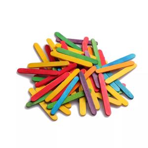 Quality Colorful Birch Wooden Ice Cream Stick Jumbo Craft 93mm 114mm wholesale