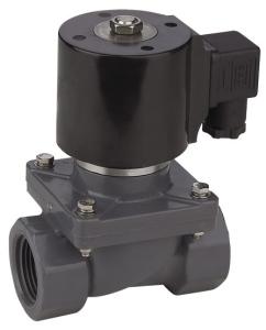 Quality Weak Alkaline Anti Corrosive Plastic Solenoid Valve UPVC AC 220V 1/2＂～ 2＂ wholesale