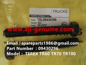 Quality TEREX 09430296 BOLT NHL DUMP TRUCK TR35 TR50 TR60 TR100 3305B 3305F 3303 3307 TR45 TR70 MT4400 wholesale